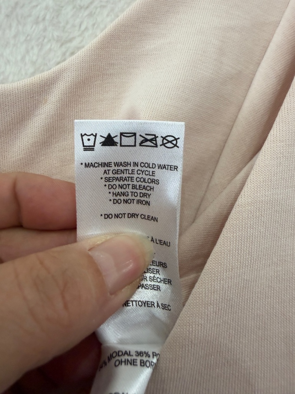 Lole Aurora V-Neck Dress Womens Size XL Pale Pink Summer Casual Modal Blend - Picture 7 of 10